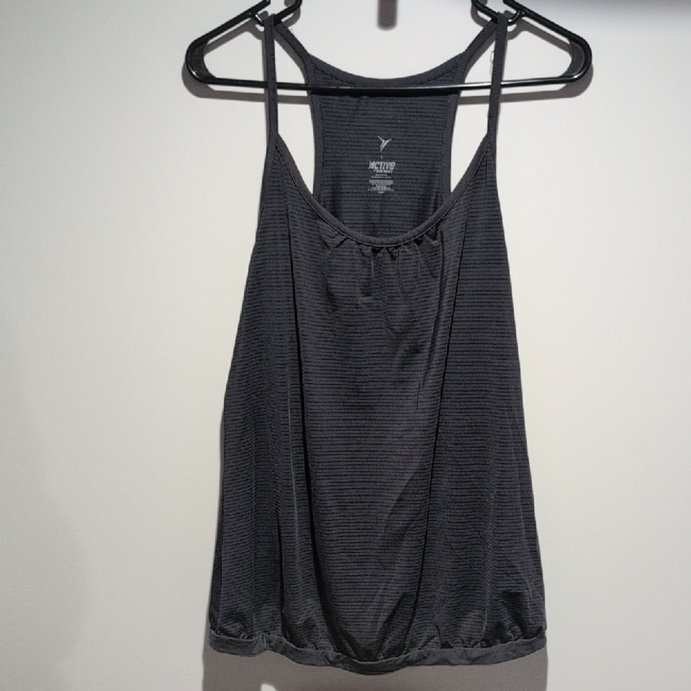 Old Navy Black Ribbed Racerback Tank